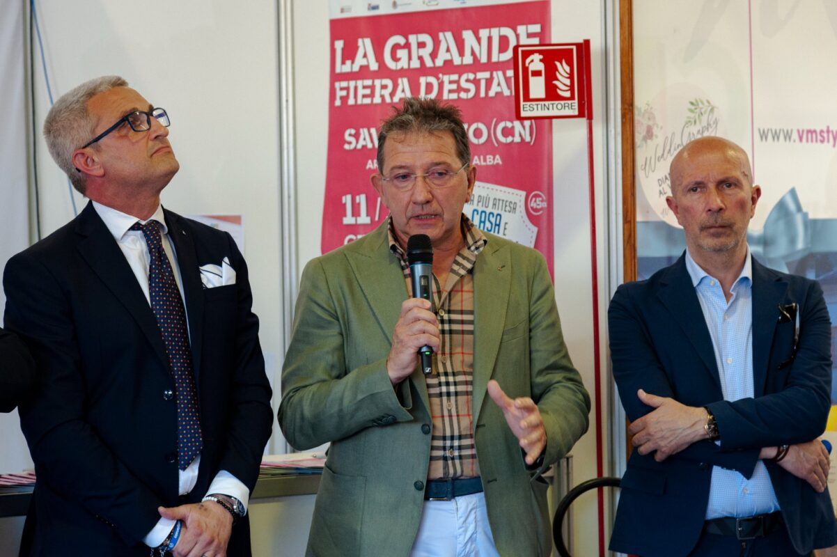 Presidente Albertengo alla inaugurazione GFE Savigliano Confapi Cuneo