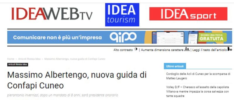 Massimo Albertengo, nuova guida di Confapi Cuneo