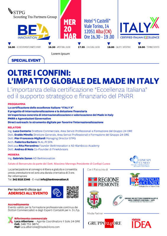 Oltre i confini: l'impatto globale del Made in Italy.