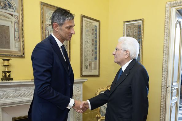 Il Presidente Confapi Cristian Camisa ricevuto al Quirinale dal Presidente della Repubblica Sergio Mattarella