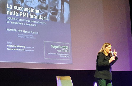 Il ricambio generazionale nelle imprese italiane – lectio magistralis di Marina Puricelli della Bocconi