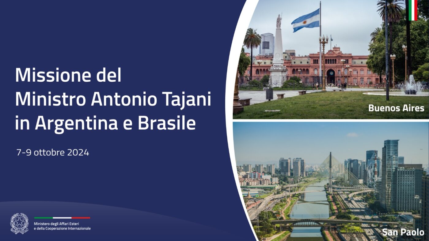 Camisa Confapi sulla Missione del Ministro Tajani in Argentina e Brasile
