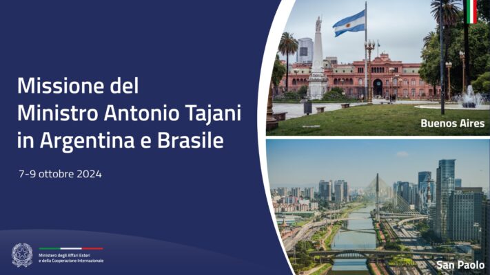 Camisa Confapi sulla Missione del Ministro Tajani in Argentina e Brasile