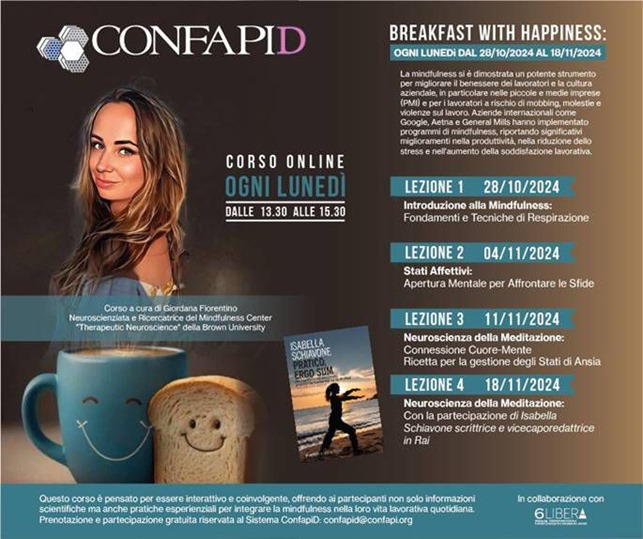 PRIMO PERCORSO DI FORMAZIONE CONFAPID SU MINDFULNESS