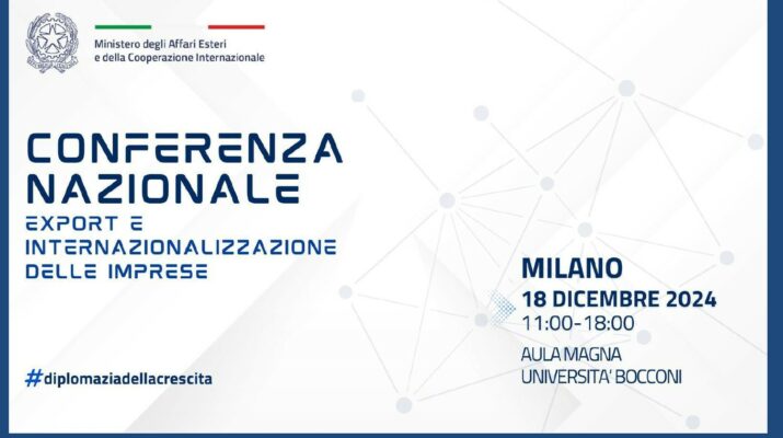 Conferenza Nazionale dell’Export e dell’Internazionalizzazione delle Imprese