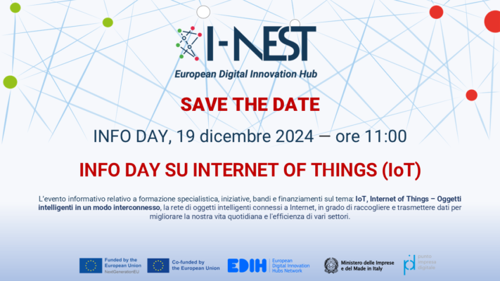 INFO DAY "IoT, INTERNET OF THINGS - OGGETTI INTELLIGENTI IN UN MODO INTERCONNESSO" | 19 dicembre