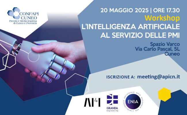 Confapi Cuneo presenta "L’Intelligenza artificiale al servizio delle PMI"