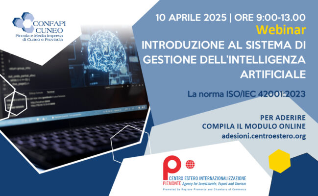 Introduzione al sistema di gestione dell’intelligenza artificiale: la norma ISO/IEC 42001:2023