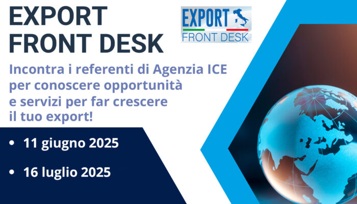 Export Front Desk: incontri con gli esperti di Agenzia ICE
